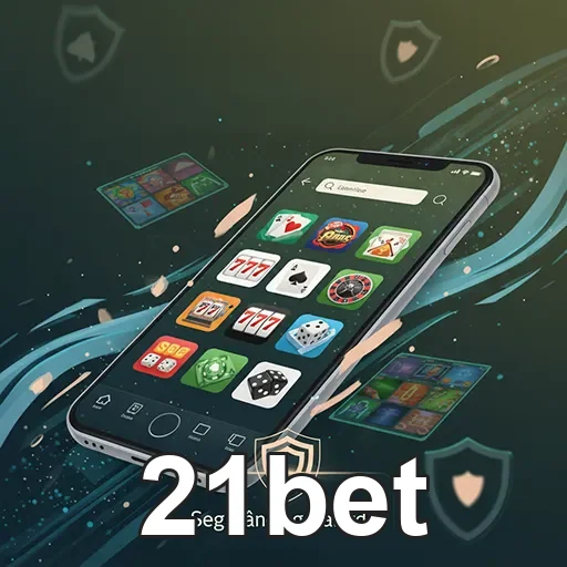 Imagem do aplicativo 21bet destacando serviços VIP disponíveis para usuários.